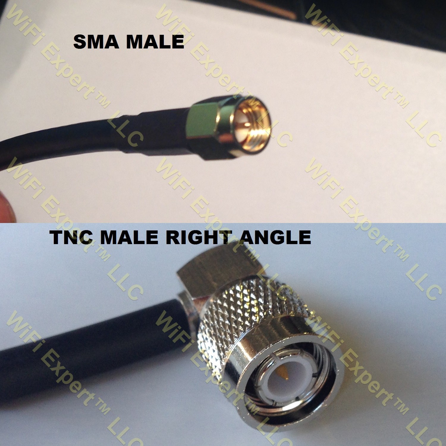 RG400 SMA MALE to TNC Male Angle Coaxial RF Pigtail Cable