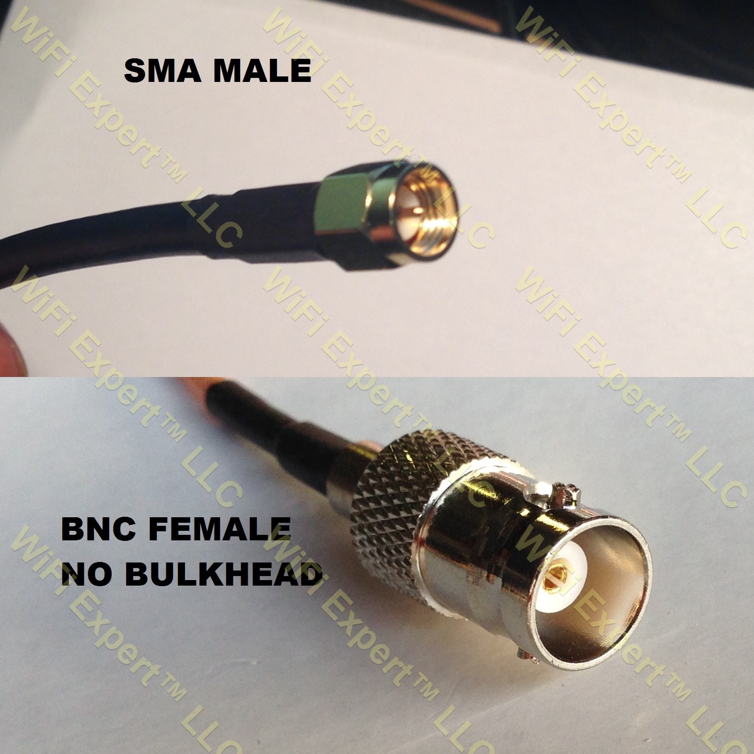 1 x RG58 SMA MALE or FEMALE to BNC MALE or Female Bulkhead RF Pigtail Cables USA 