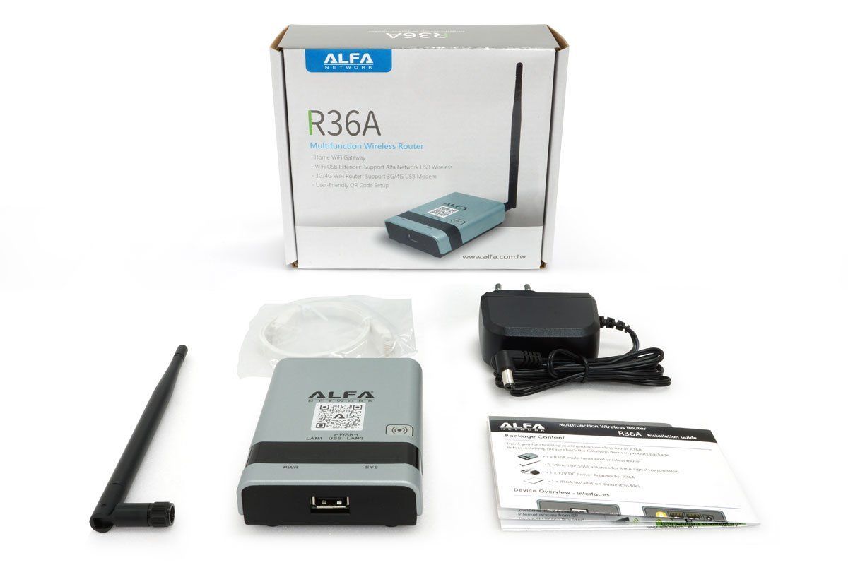 ALFA R36A Router for Alfa USB network Adapter WiFi hotspot – RF Coaxial Cables, Adapters, Connectors, Antennas, router kits, ham radio products, Alfa and cellphone boosters