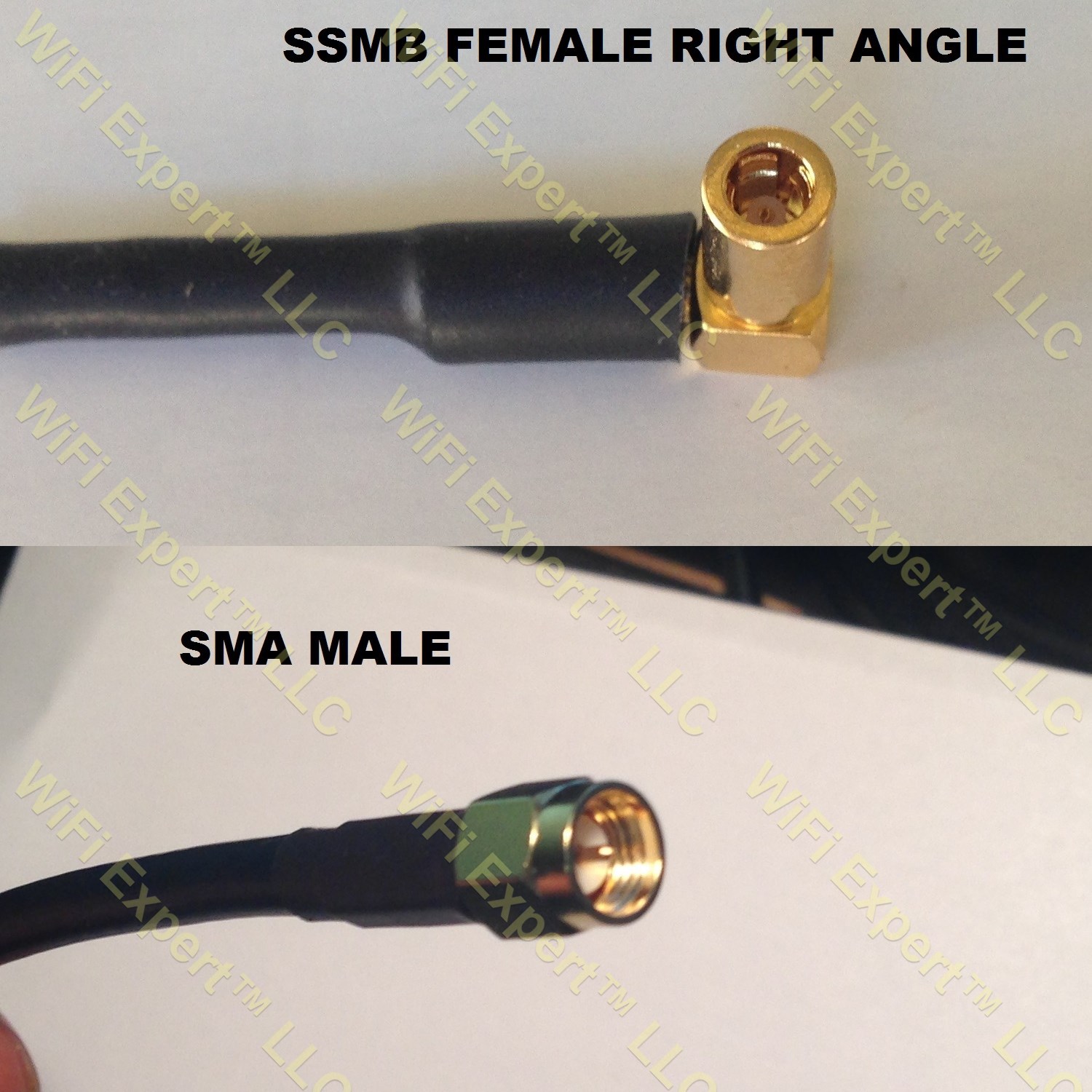 RG316 SSMB ANGLE FEMALE to SMA MALE Coaxial RF Pigtail Cable