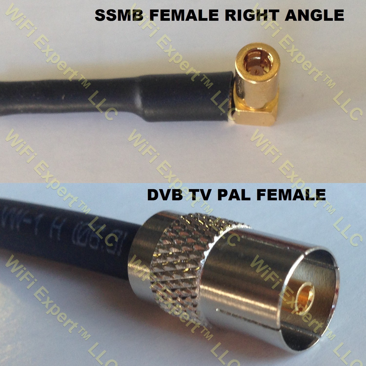 RG316 SSMB ANGLE FEMALE to DVB TV Pal Female Coaxial RF Pigtail Cable