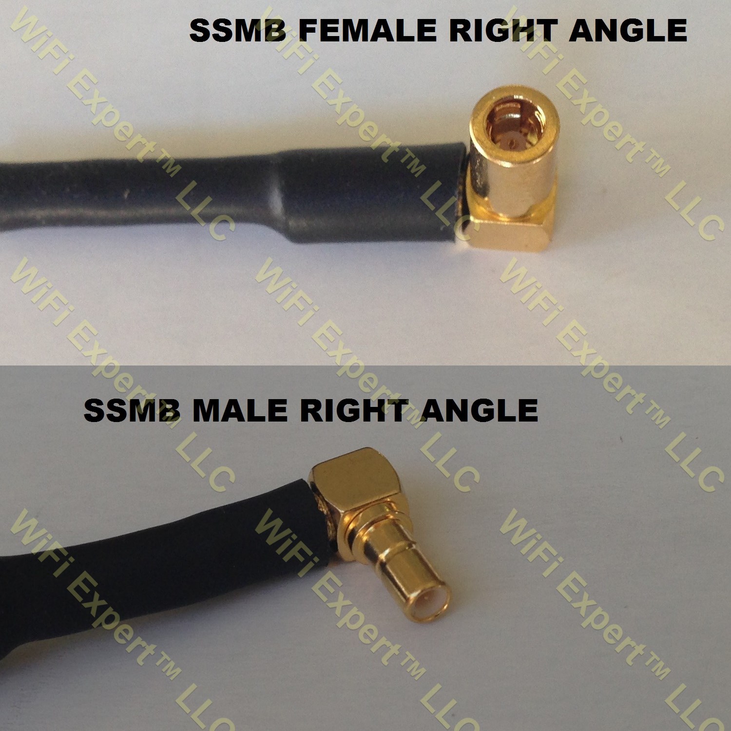 RG316 SSMB ANGLE FEMALE to SSMB Male Angle Coaxial RF Pigtail Cable