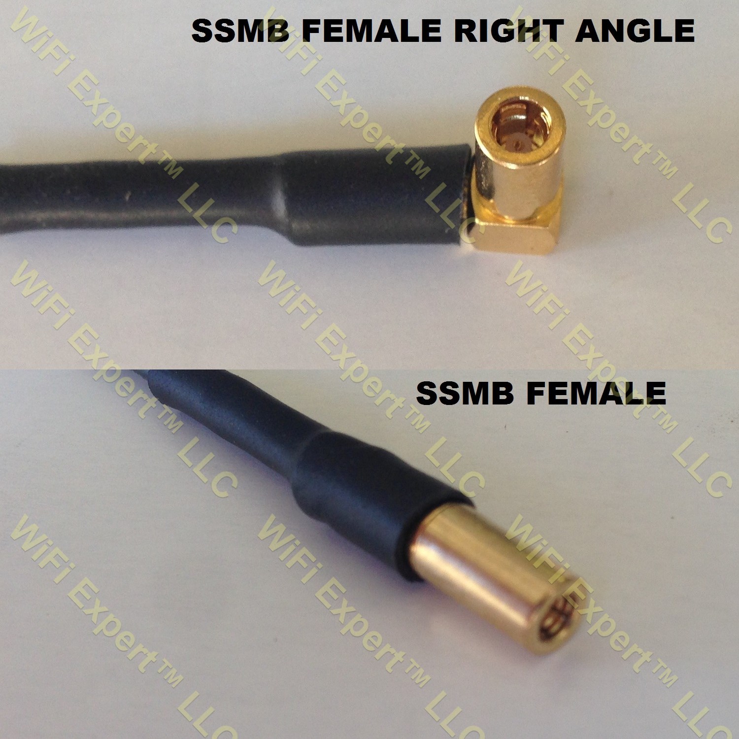 RG316 SSMB ANGLE FEMALE to SSMB Female Coaxial RF Pigtail Cable