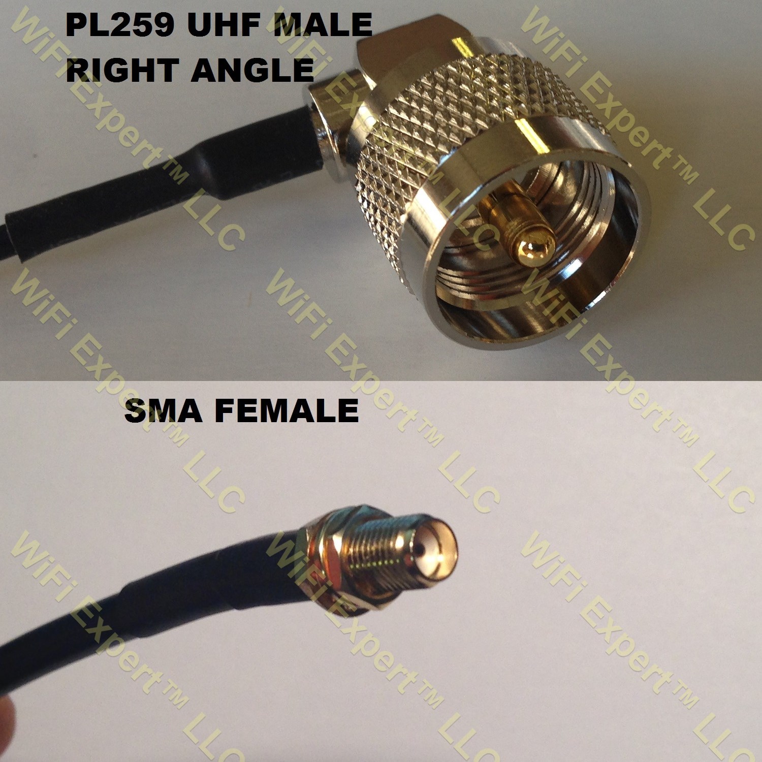 LMR400 UHF Male Angle to SMA FEMALE Coaxial RF Pigtail Cable