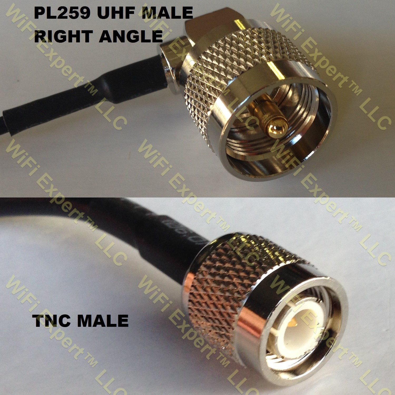 LMR400 UHF Male Angle to TNC MALE Coaxial RF Pigtail Cable