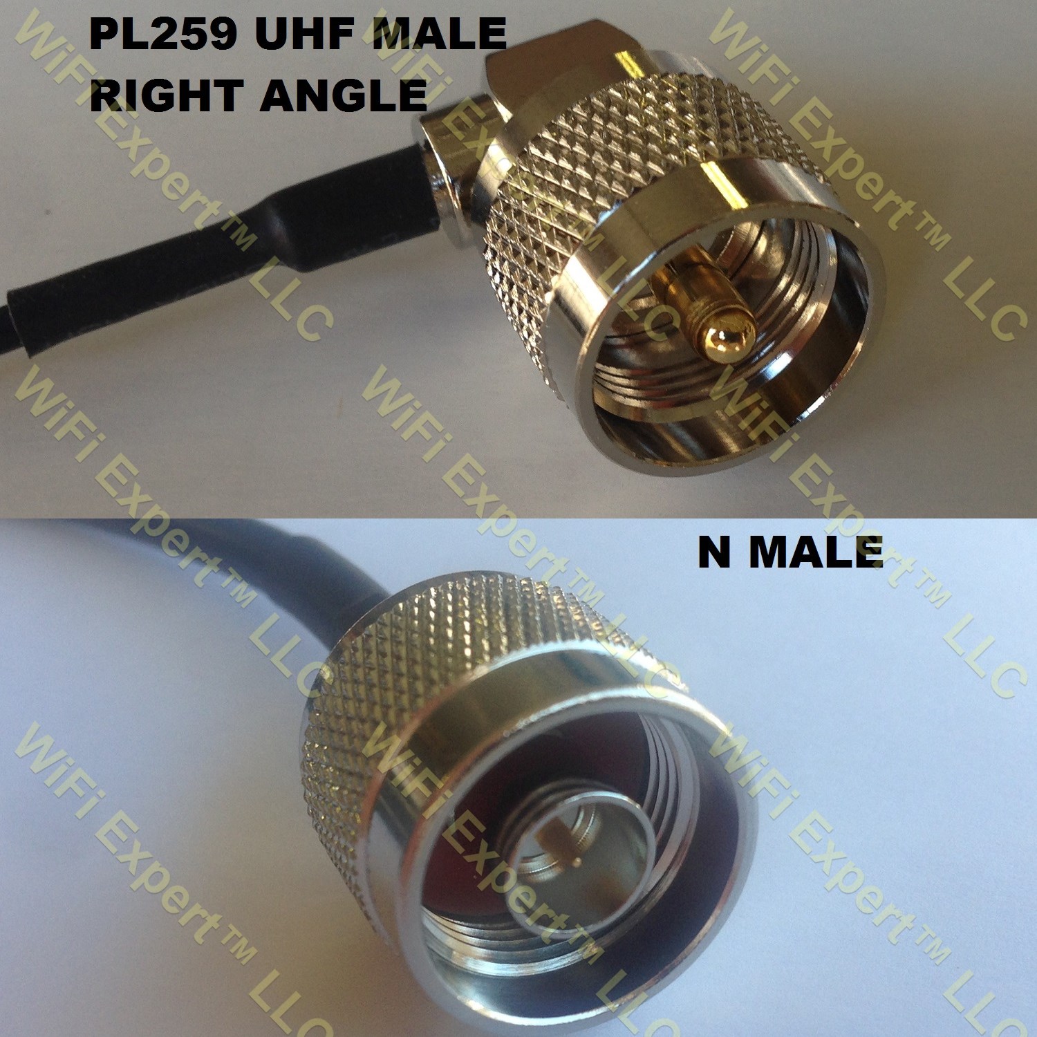 LMR400 UHF Male Angle to N MALE Coaxial RF Pigtail Cable