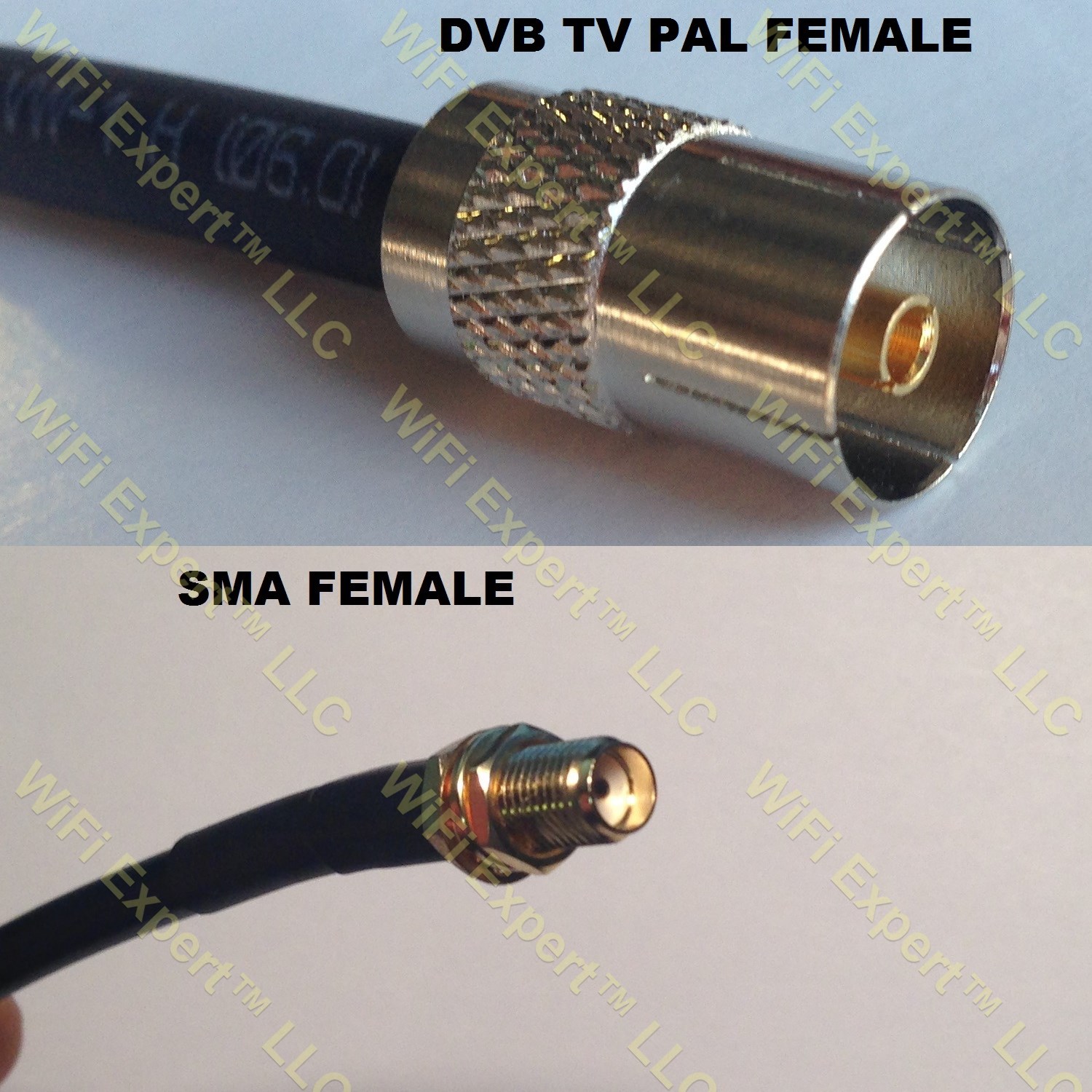 LMR100 DVB TV Pal Female to SMA FEMALE Coaxial RF Pigtail Cable