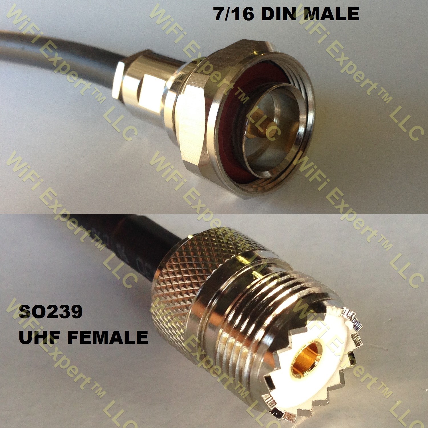1pce UHF PL259 mâle à N mâle straight RF coaxial adaptateur connecteur