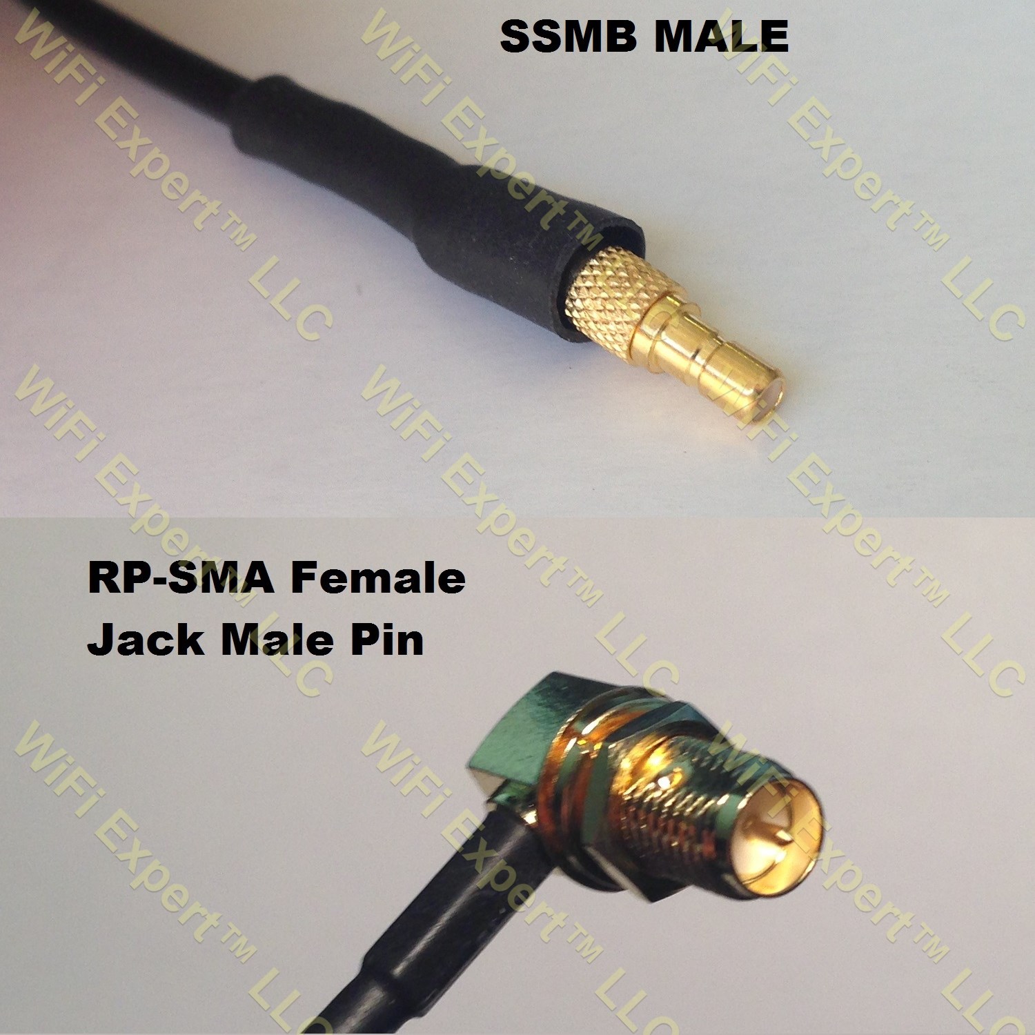 USA-CA RG188  SMA FEMALE to MS162 Male Angle Coaxial RF Pigtail Cable 