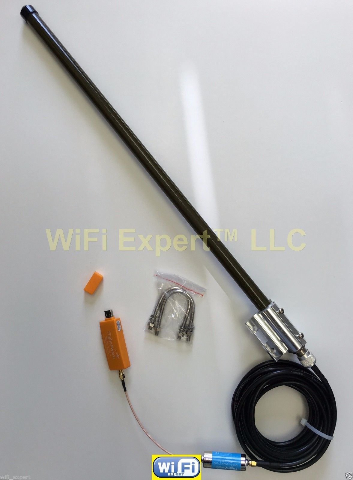 SMA MALE to N MALE Coaxial RF Pigtail Cable for FlightAware Antenna And Filter 