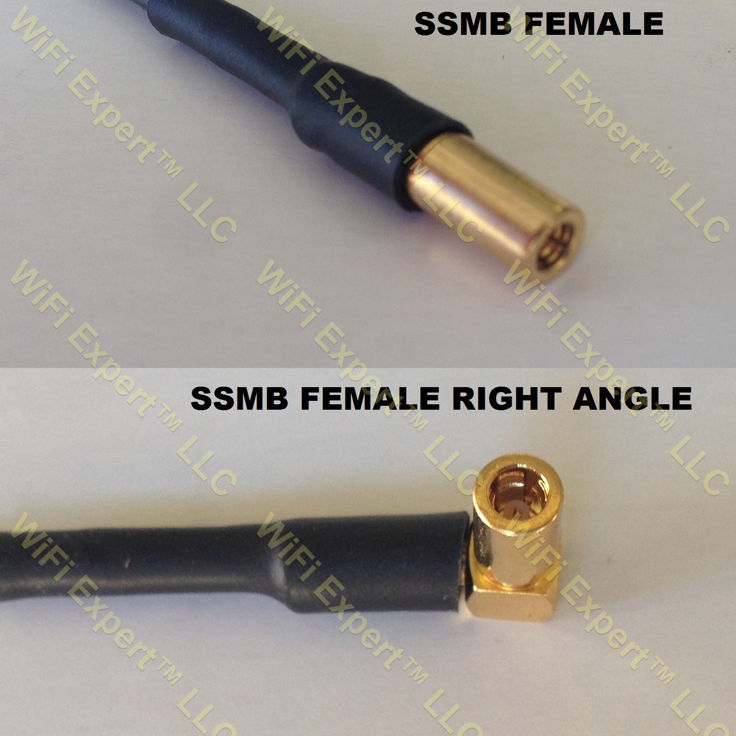 LMR100 SSMB Female to SSMB ANGLE FEMALE Coaxial RF Pigtail Cable