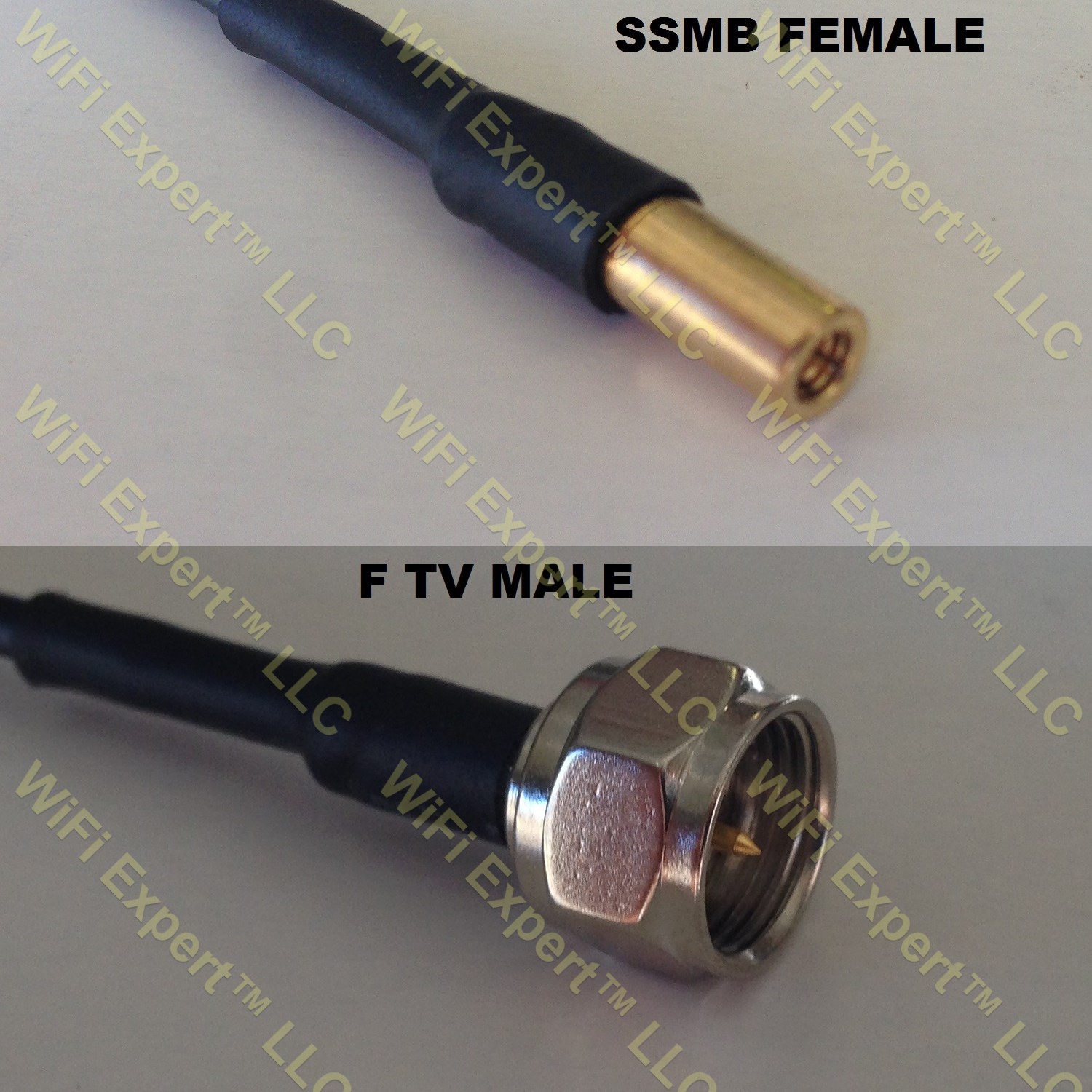 LMR100 SSMB Female to F MALE Coaxial RF Pigtail Cable
