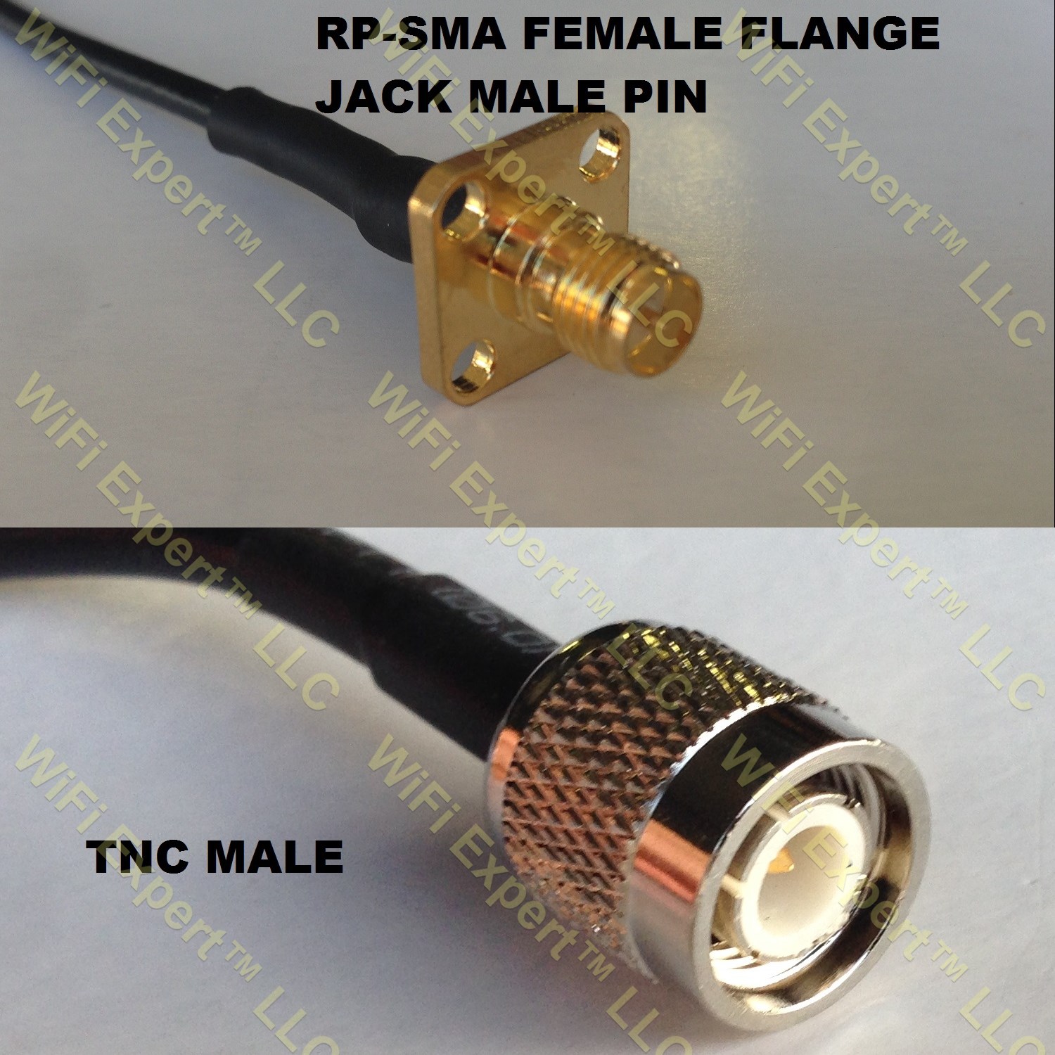 RG316 RP-SMA Female Flange to TNC MALE Coaxial RF Pigtail Cable