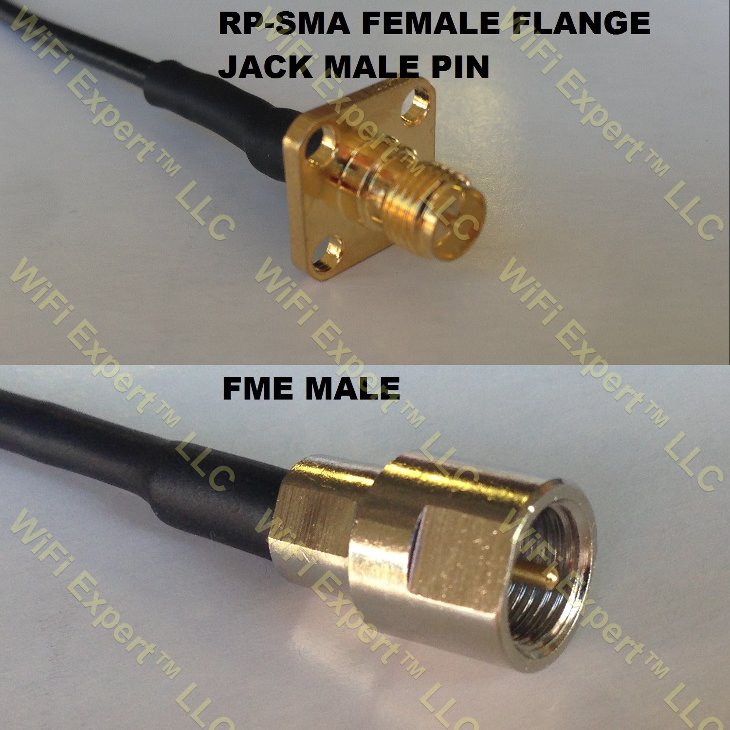 RG316 RP-SMA Female Flange to FME MALE Coaxial RF Pigtail Cable