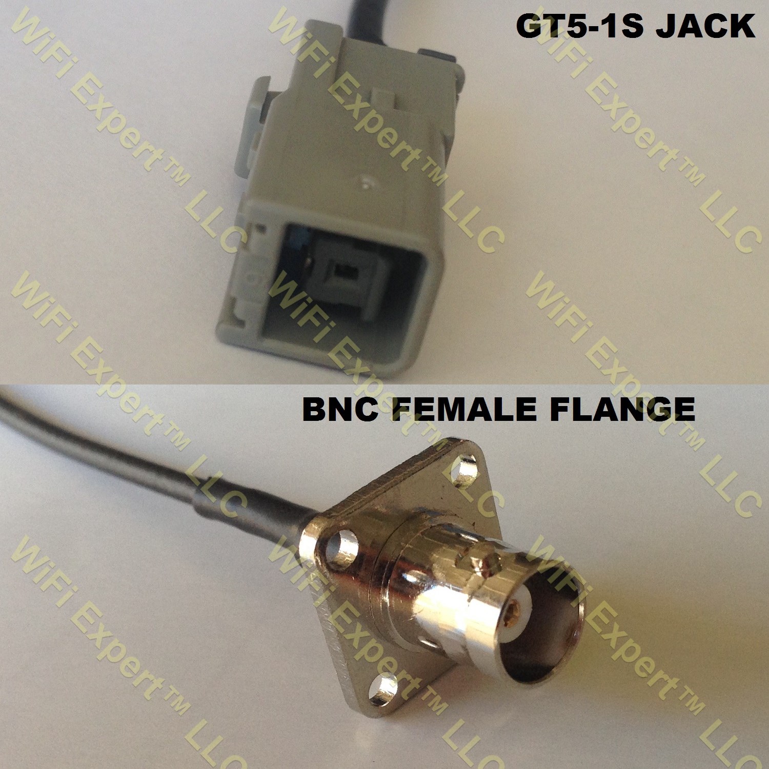 RG316 GT5-1S to BNC Flange Female Coaxial RF Pigtail Cable