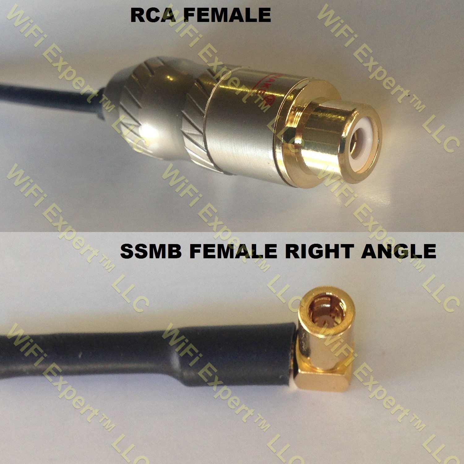 RG316 RCA FEMALE to SSMB ANGLE FEMALE Coaxial RF Pigtail Cable