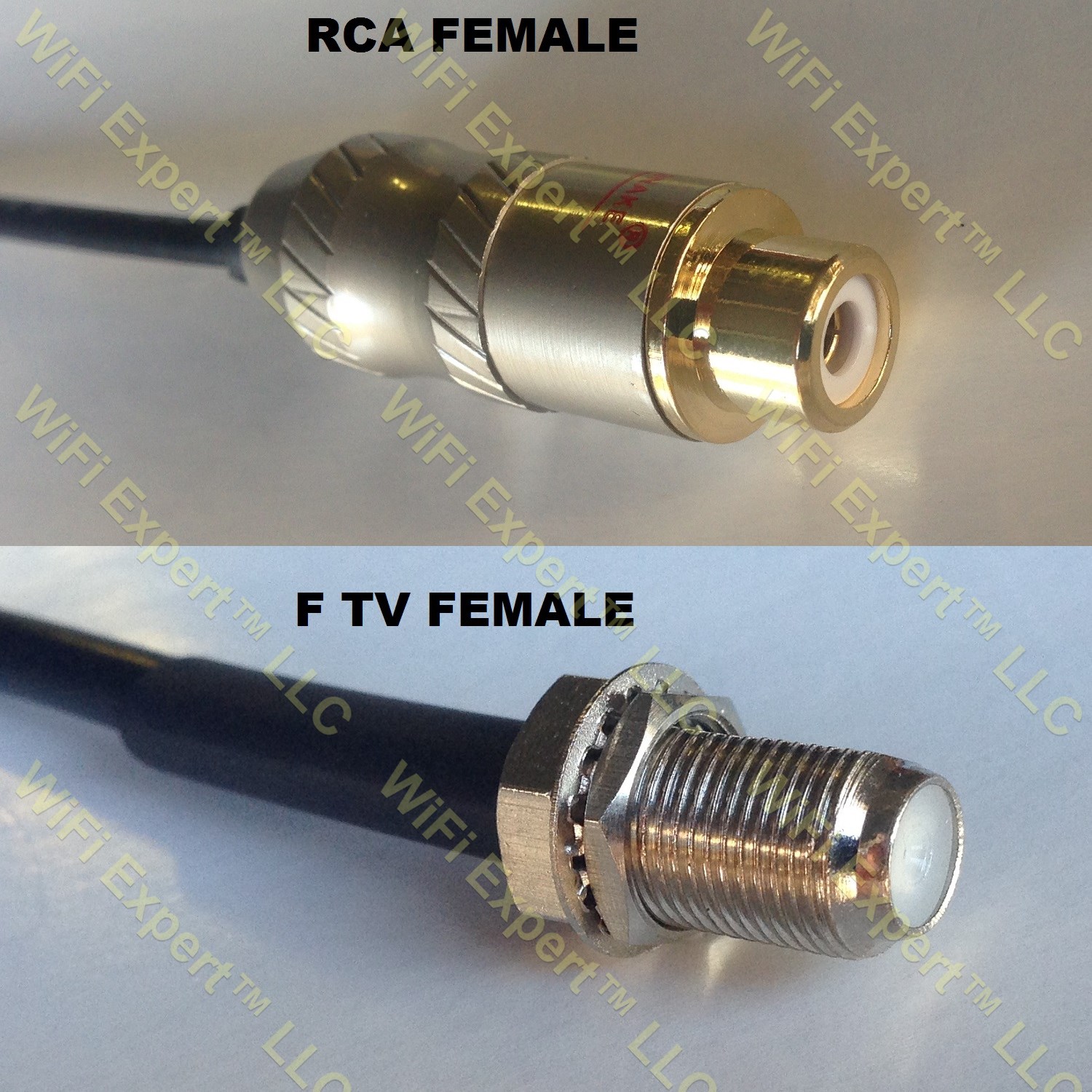 RG400 RCA FEMALE to F FEMALE Coaxial RF Pigtail Cable