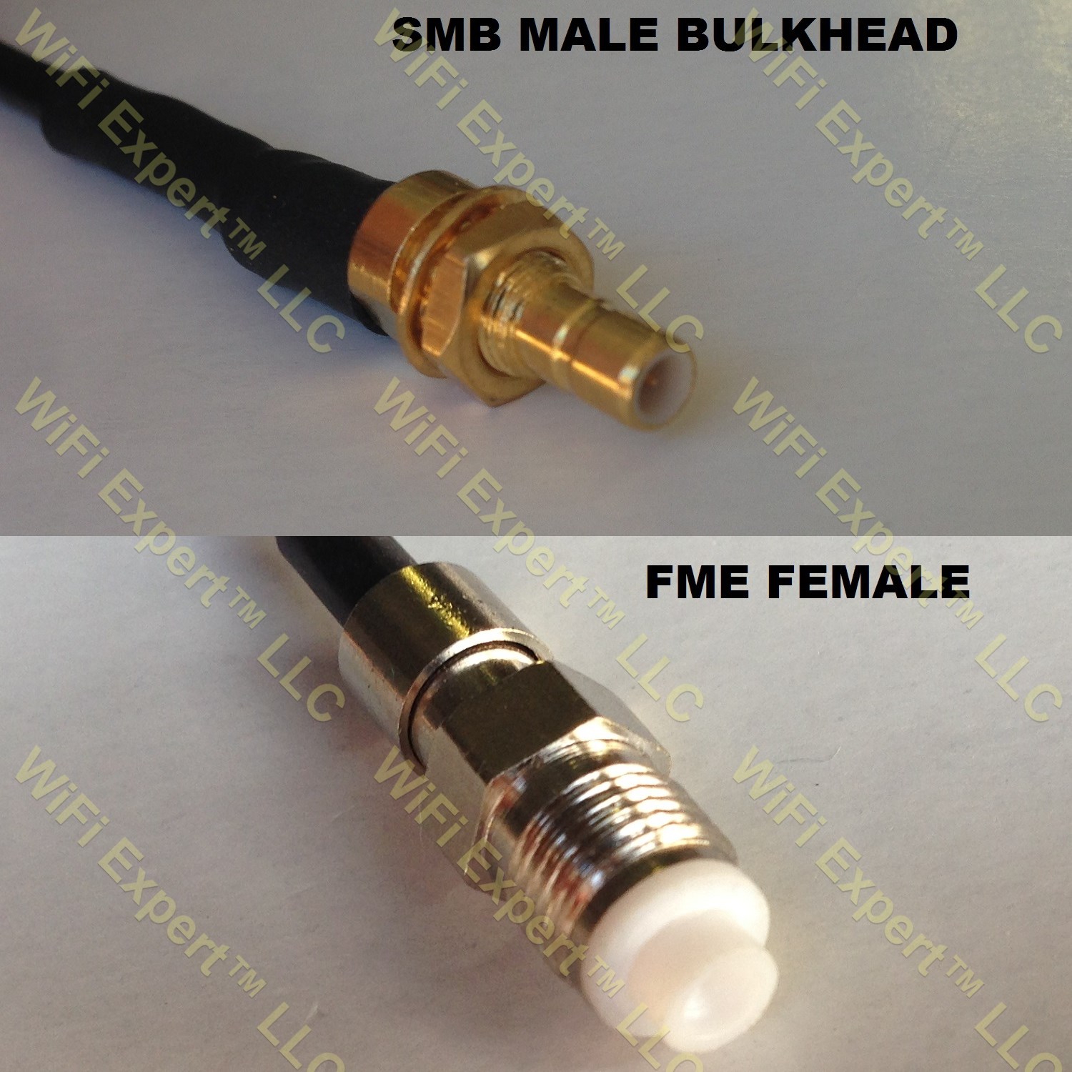 RG316 SMB MALE BULKHEAD to FME FEMALE Coaxial RF Pigtail Cable