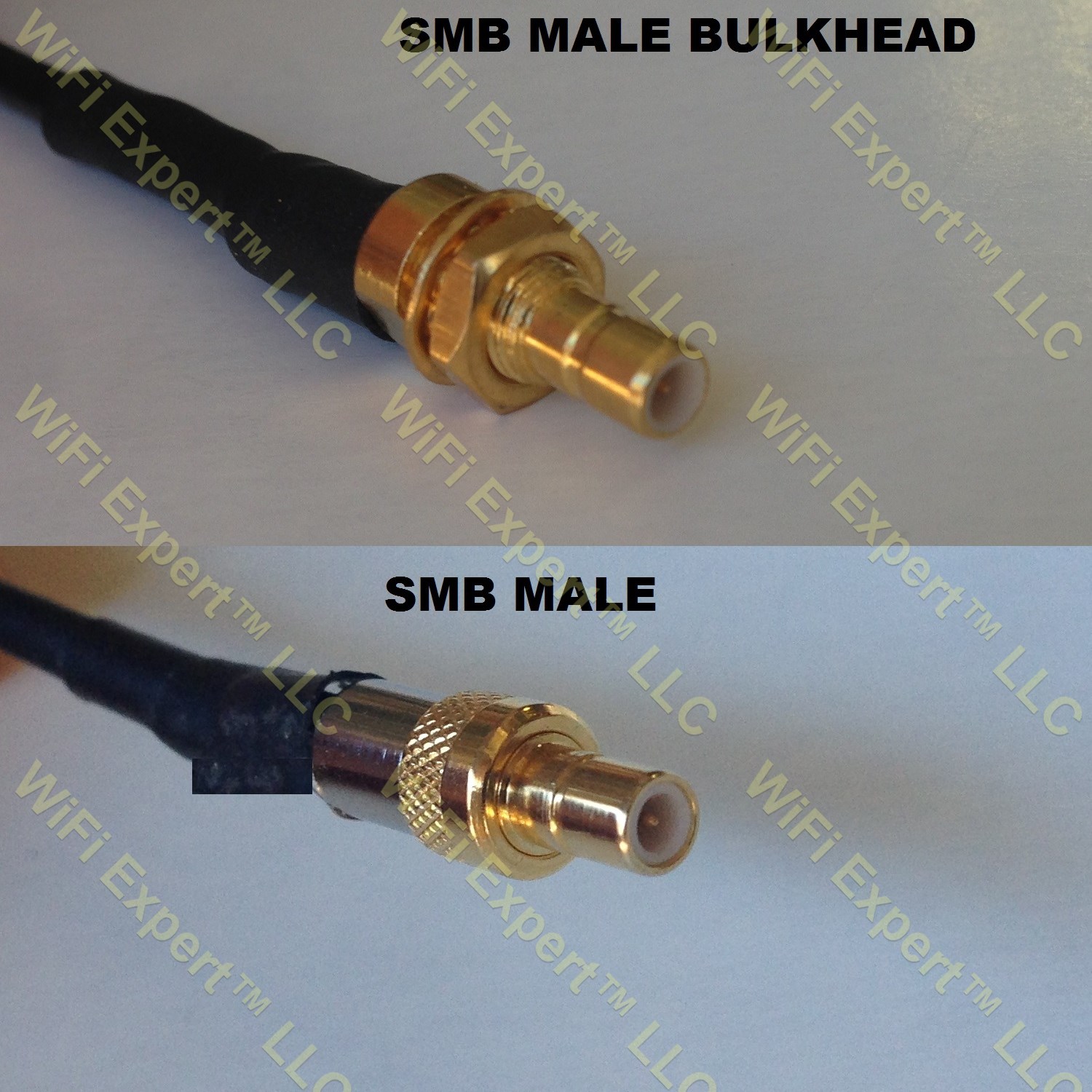 RG316 SMB MALE BULKHEAD to SMB MALE Coaxial RF Pigtail Cable