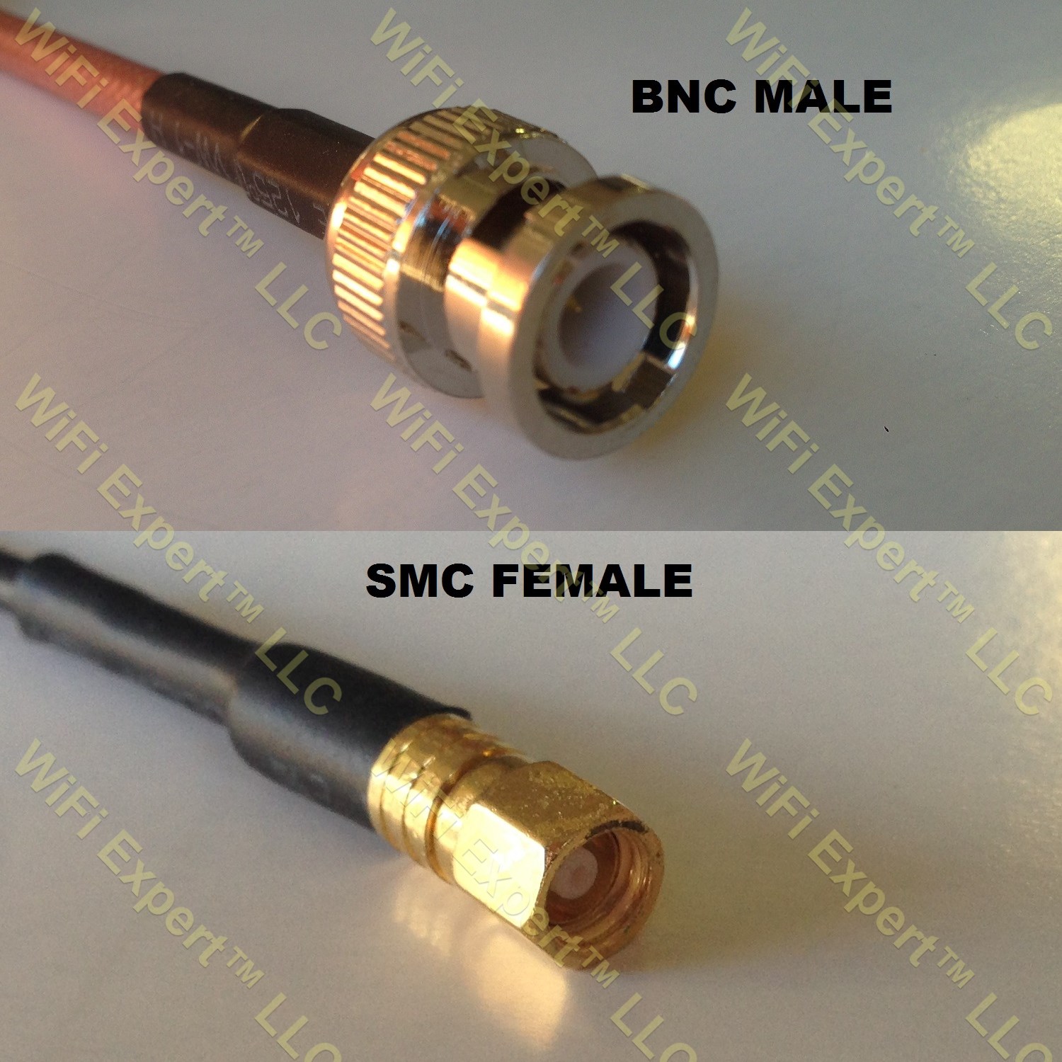 RG316 BNC MALE to SMC FEMALE Coaxial RF Pigtail Cable
