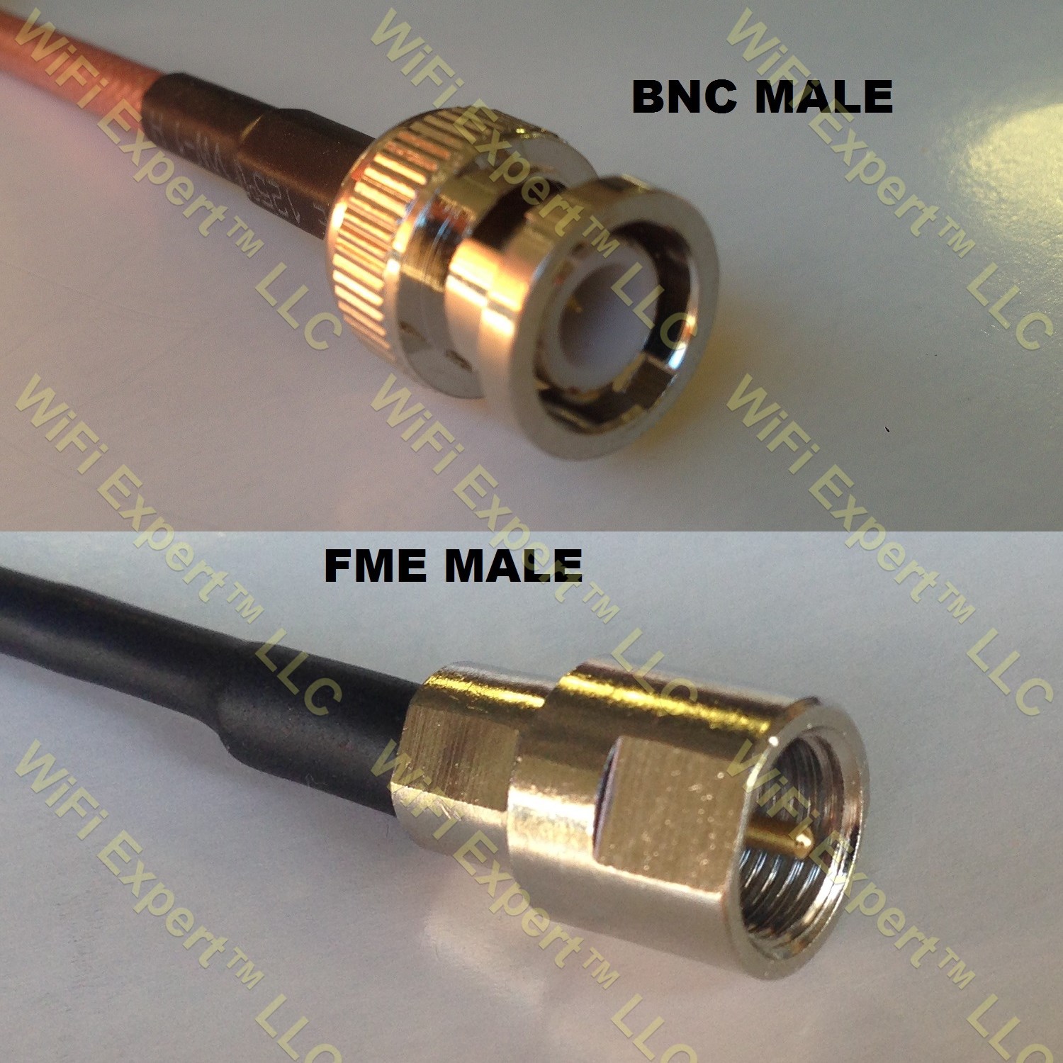 RG400 BNC MALE to FME MALE Coaxial RF Pigtail Cable