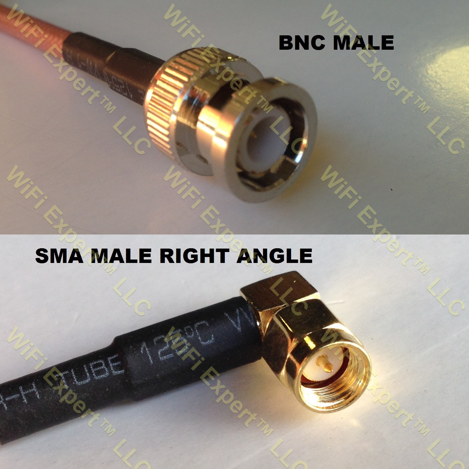 USA-CA RG316 SMA MALE to BNC FEMALE Coaxial RF Pigtail Cable 