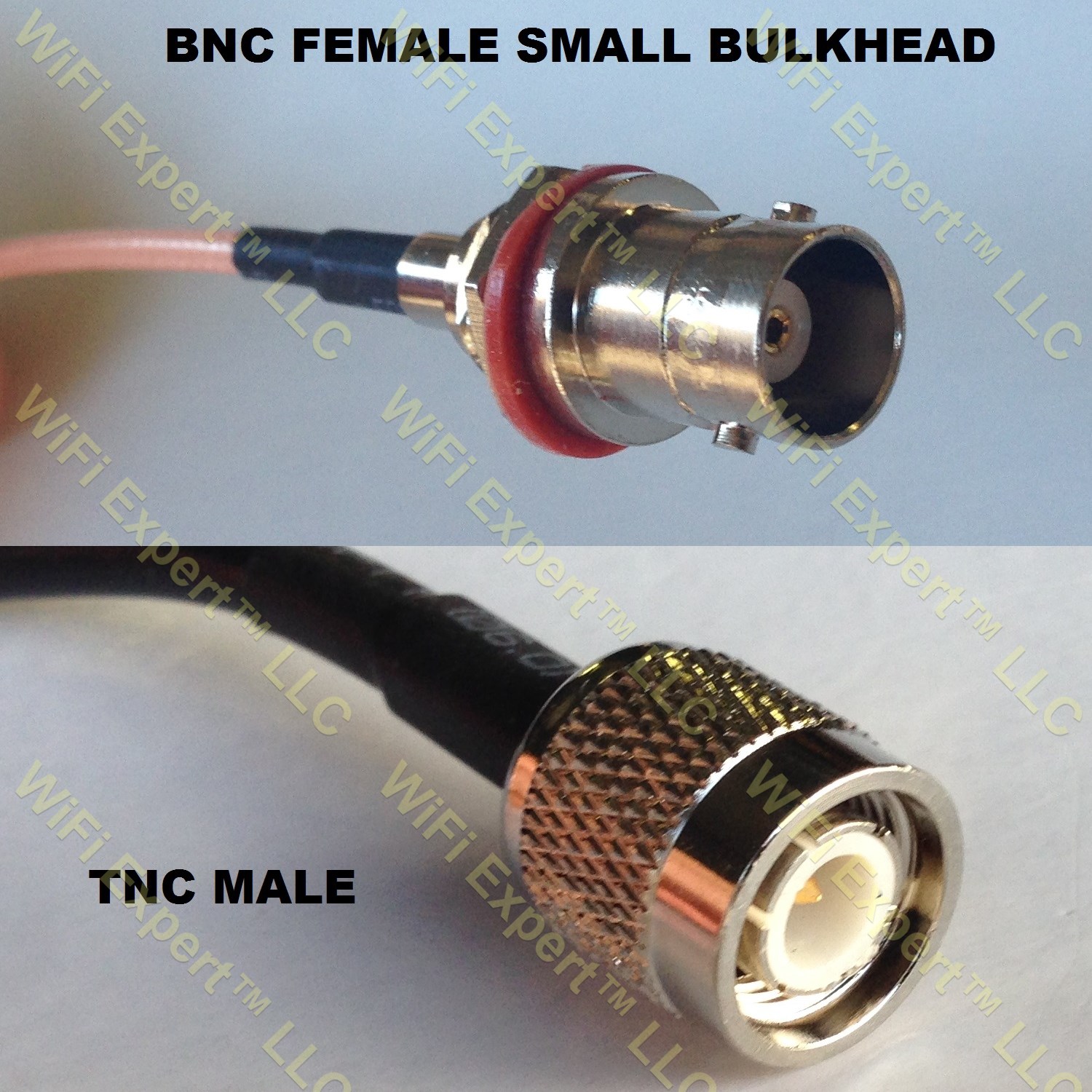 LMR100 BNC FEMALE SM BULKHEAD to TNC MALE Coaxial RF Pigtail Cable