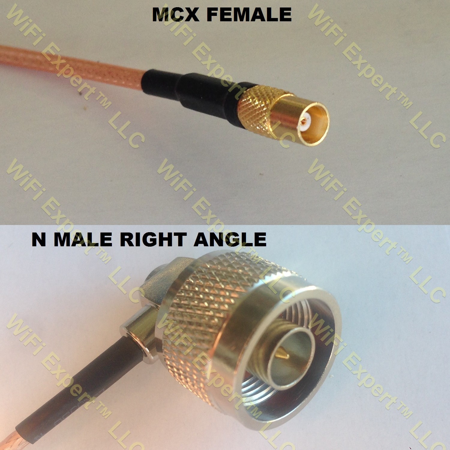 USA-CA RG316 MMCX MALE ANGLE to MCX FEMALE Coaxial RF Pigtail Cable 