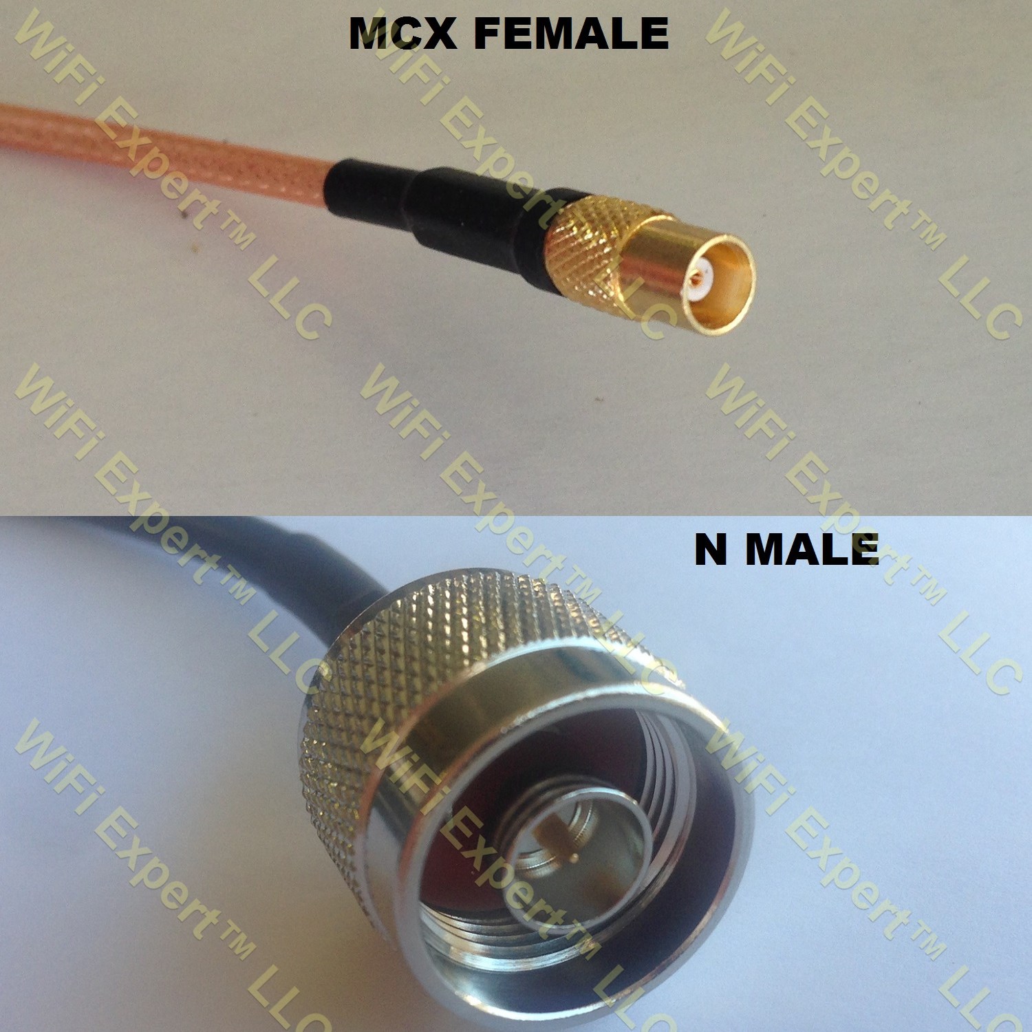 USA-CA LMR100 RCA MALE to N FEMALE Coaxial RF Pigtail Cable 