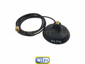 Genuine Alfa Magnetic Base extension for RP-SMA antenna magnetic base for WiFi