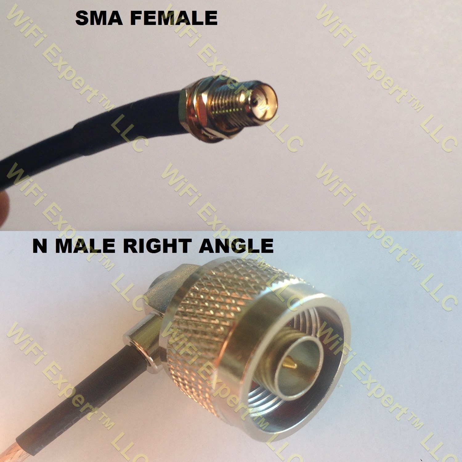 LMR100 SMA FEMALE to N MALE ANGLE Coaxial RF Pigtail Cable