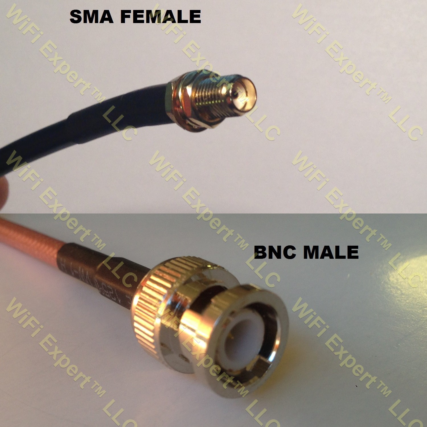 RG400 SMA FEMALE to BNC MALE Coaxial RF Pigtail Cable