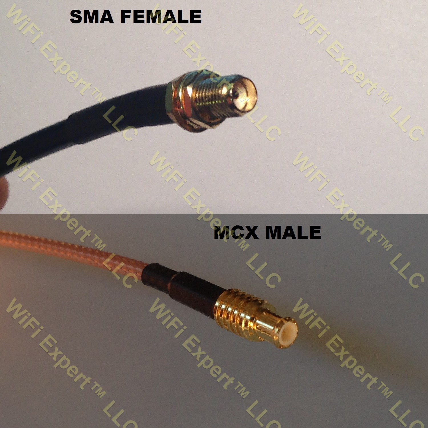 LMR100 SMA FEMALE to MCX MALE Coaxial RF Pigtail Cable