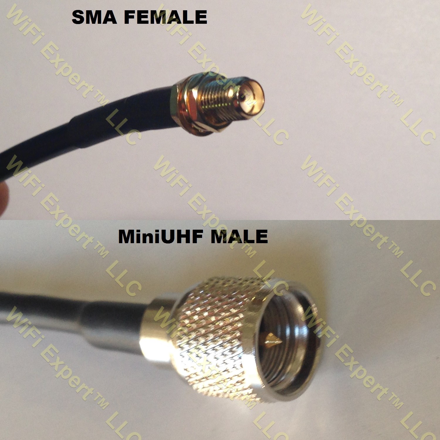 LMR100 SMA FEMALE to MINI UHF MALE Coaxial RF Pigtail Cable