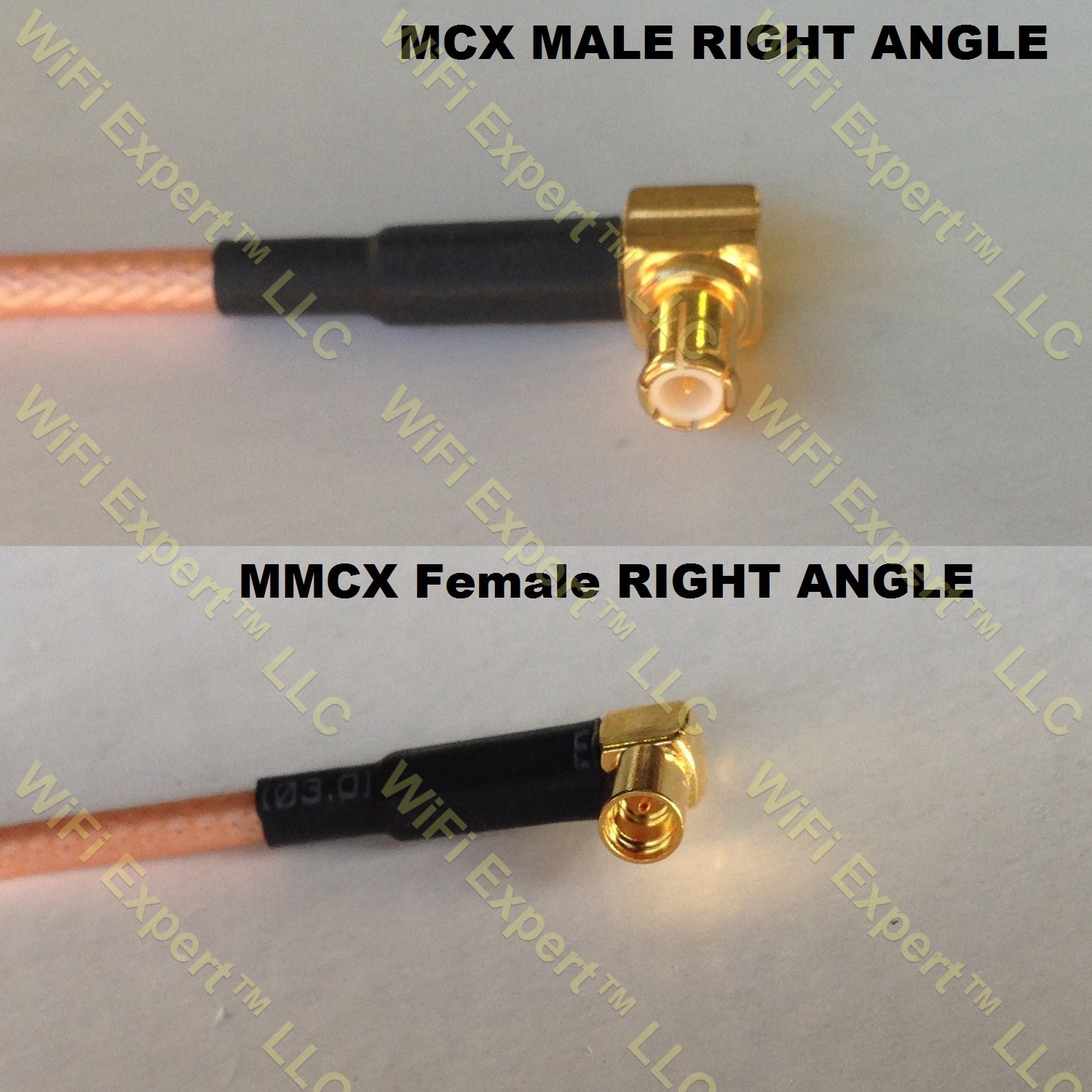 MCX male to MCX female Right Angle RG316 RF Coax Extension Cable 6-72 INCH USA 