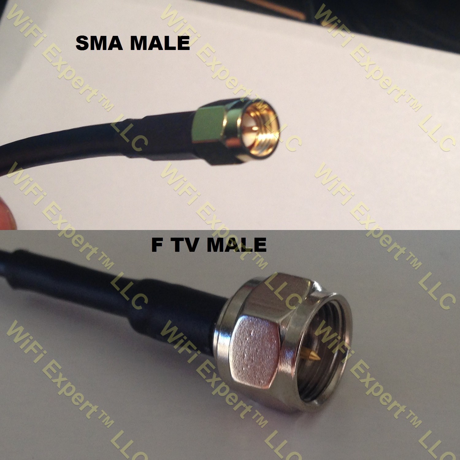 LMR195 SMA MALE to F MALE Coaxial RF Pigtail Cable