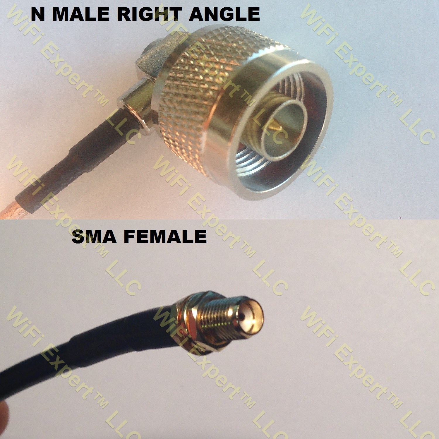 LMR195 N MALE ANGLE to SMA FEMALE Coaxial RF Pigtail Cable