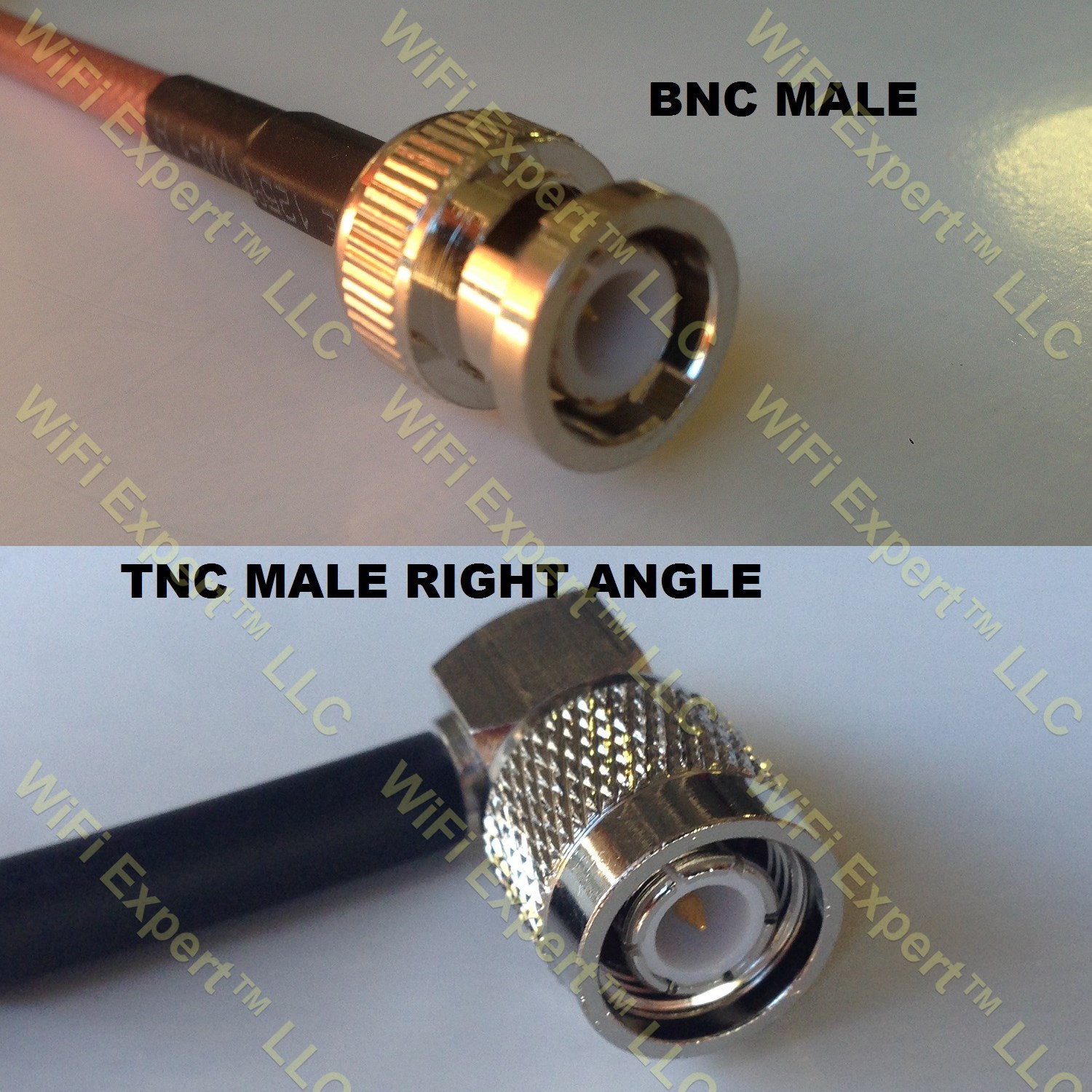 LMR195 BNC MALE to TNC Male Angle Coaxial RF Pigtail Cable