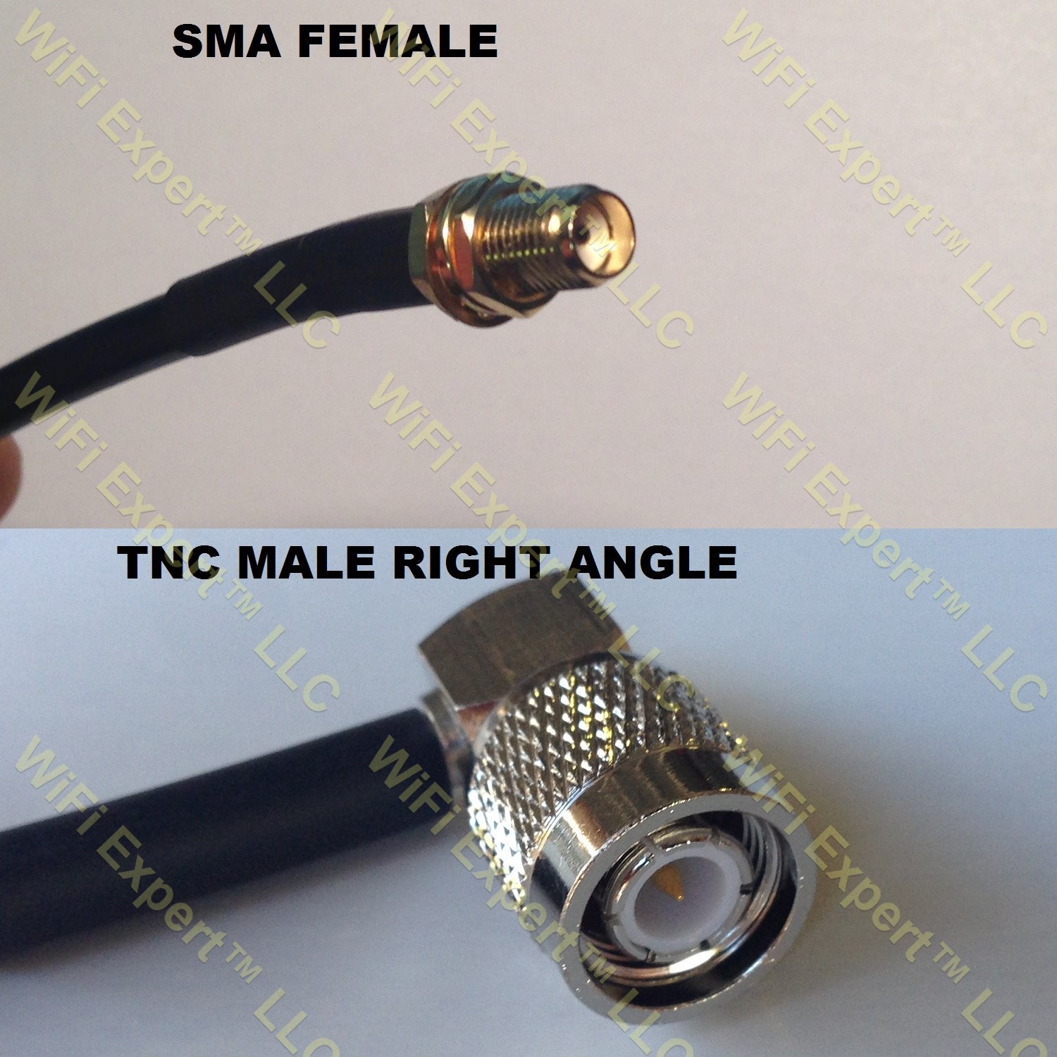 LMR195 SMA FEMALE to TNC Male Angle Coaxial RF Pigtail Cable
