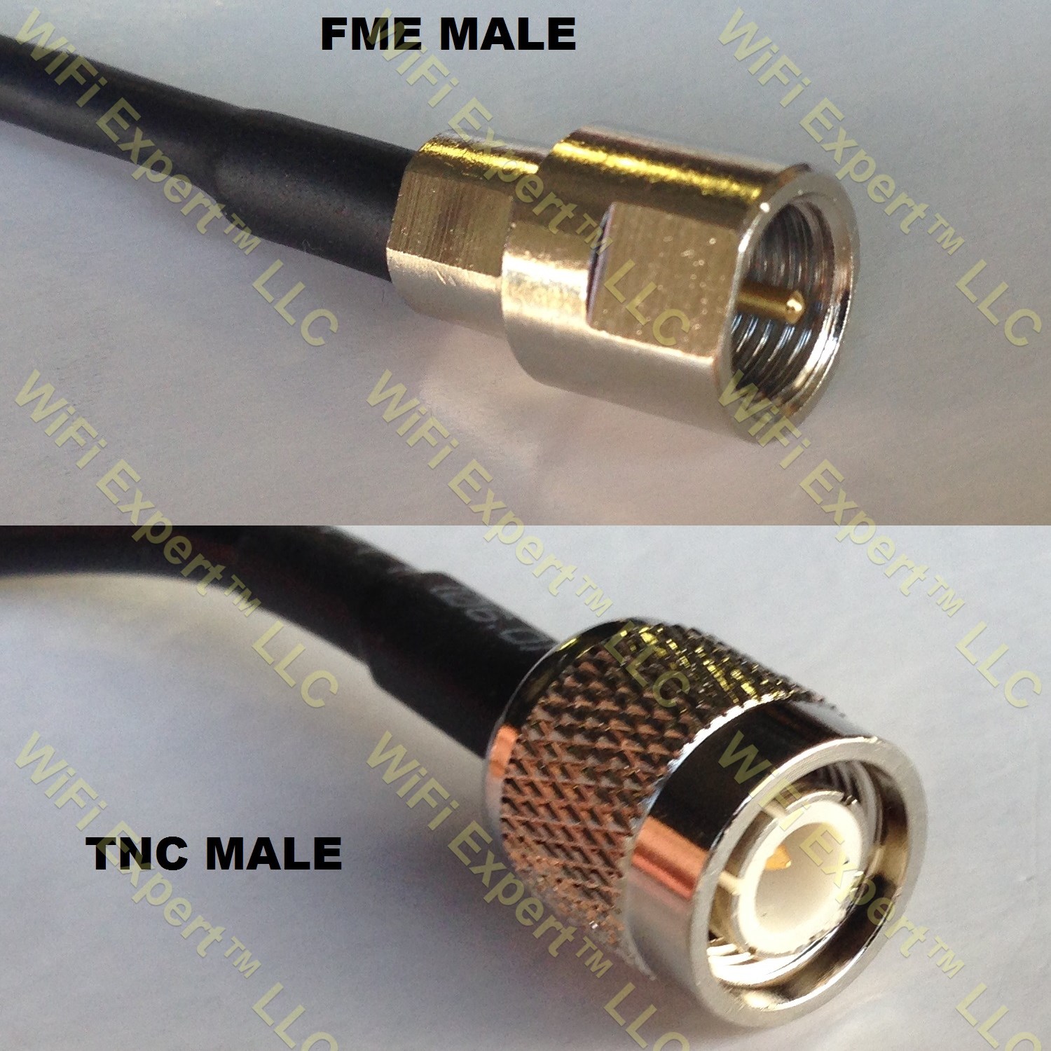 LMR195 FME MALE to TNC MALE Coaxial RF Pigtail Cable