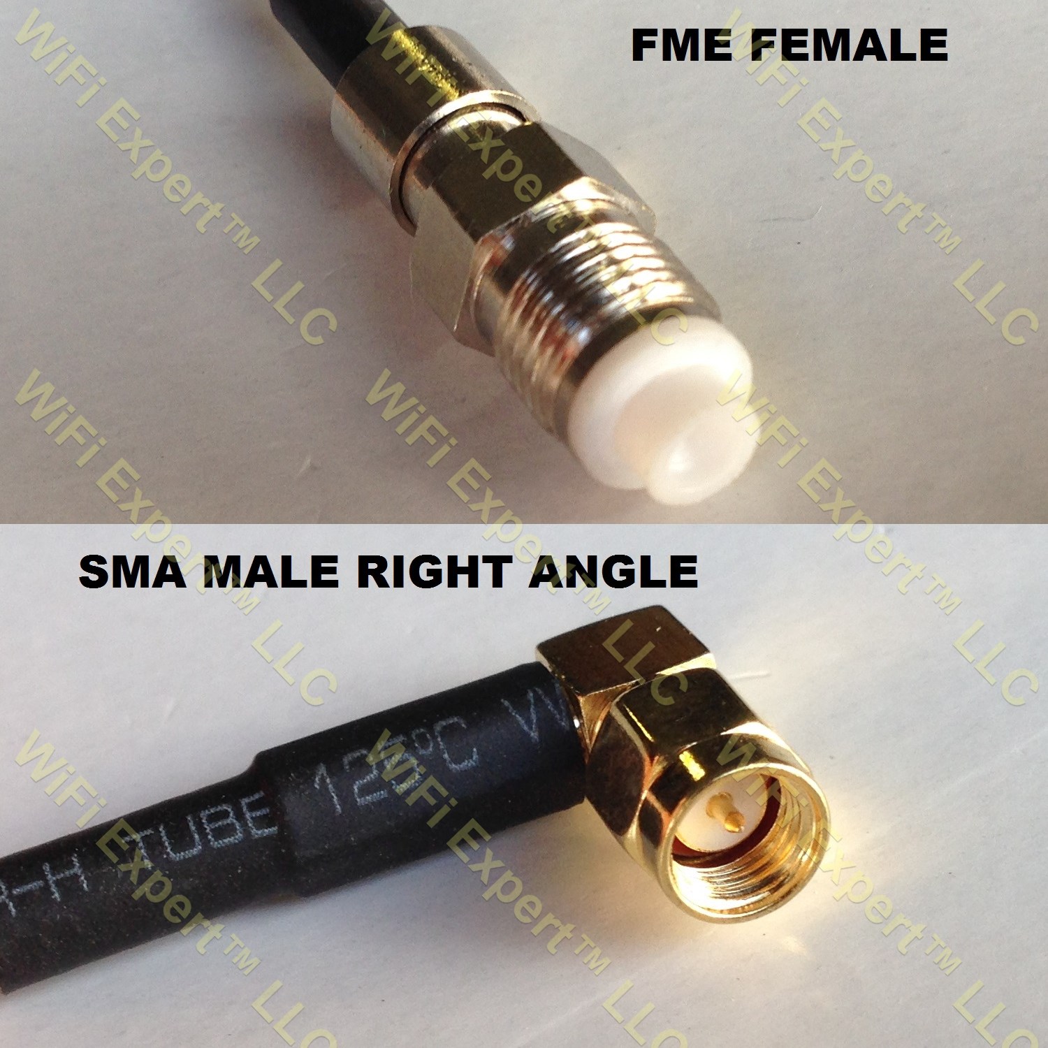LMR195 FME FEMALE to SMA MALE ANGLE Coaxial RF Pigtail Cable