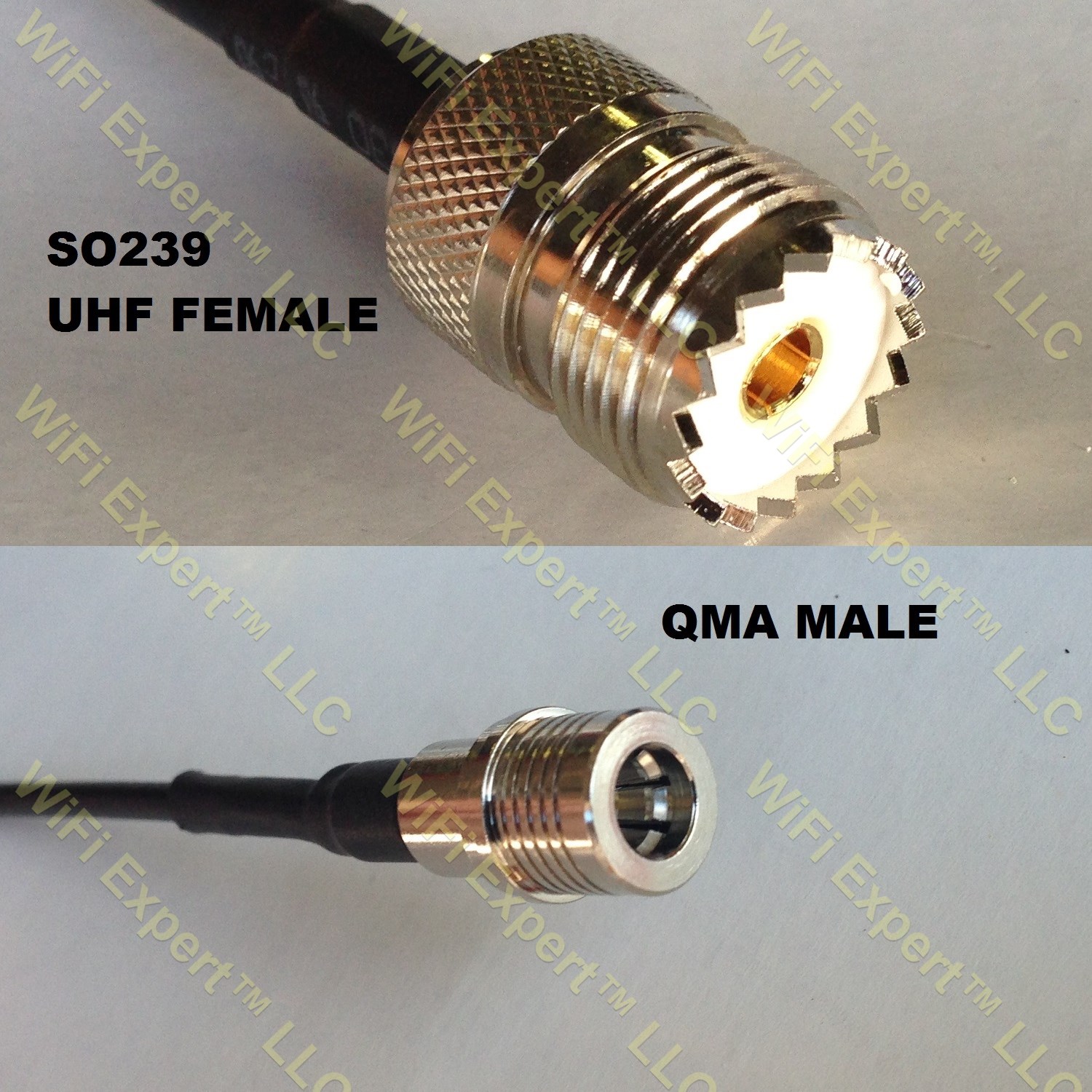LMR195 SO239 UHF Female to QMA MALE Coaxial RF Pigtail Cable