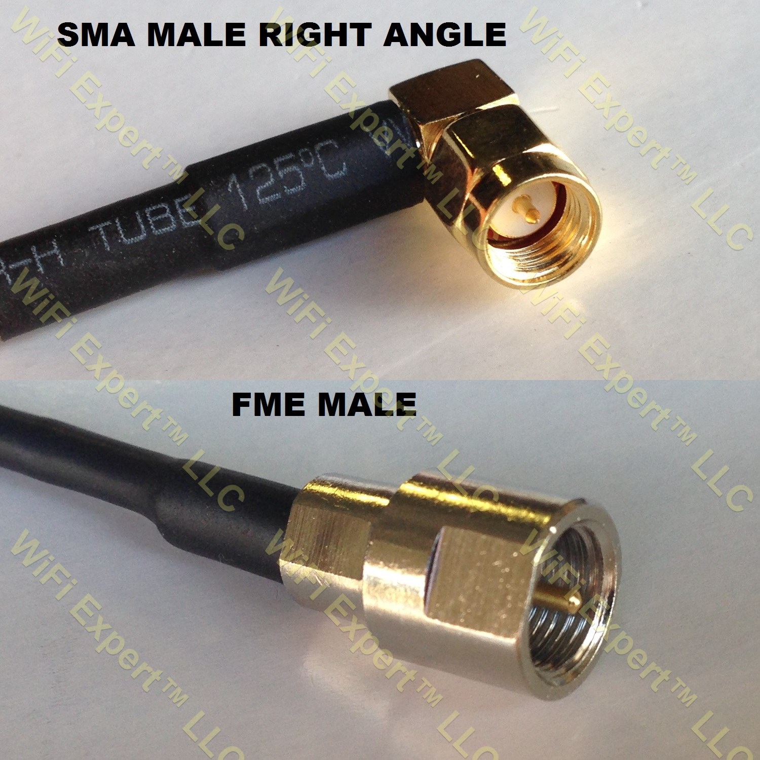 LMR195 SMA MALE ANGLE to FME MALE Coaxial RF Pigtail Cable