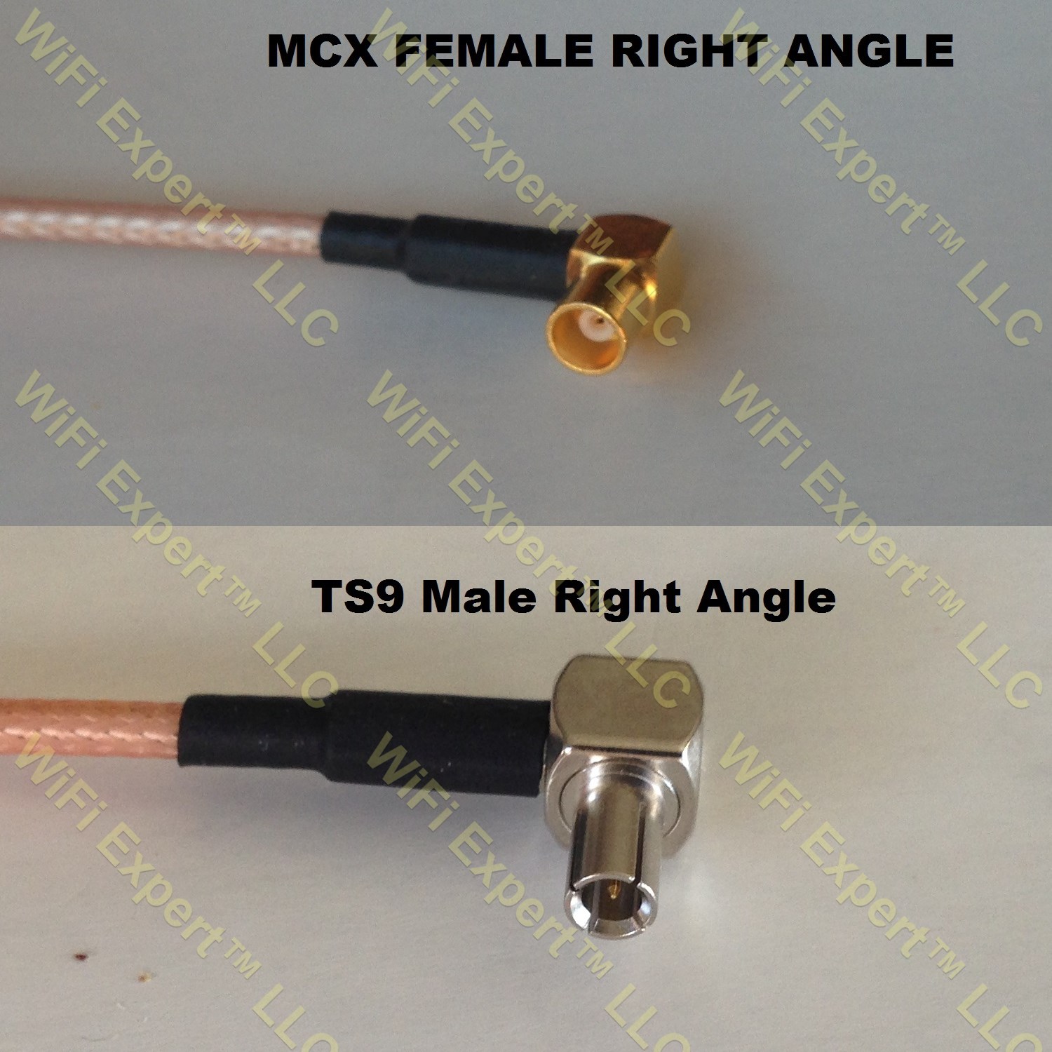 1 x BNC Female Nut Bulkhead to MCX Male Right Angle RG316 Pigtail 6-20 INCH USA 