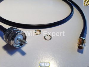 RG58 PL259 UHF MALE to SMA FEMALE Coaxial RF Pigtail Cables