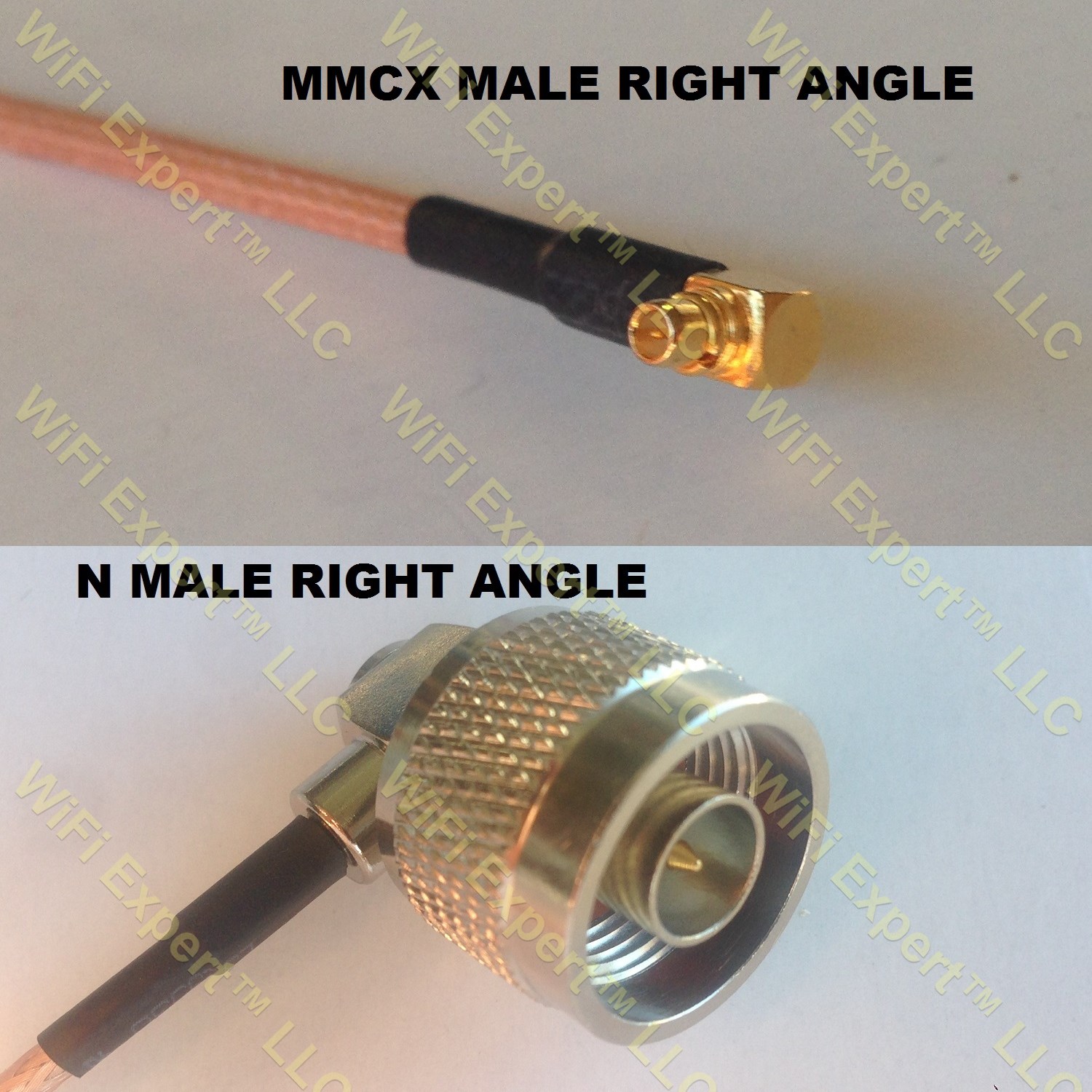 USA-CA LMR100 MCX MALE to N MALE Coaxial RF Pigtail Cable 