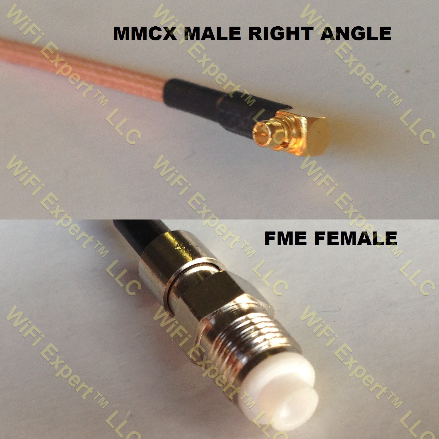 LMR100 MMCX MALE ANGLE to FME FEMALE Coaxial RF Pigtail Cable