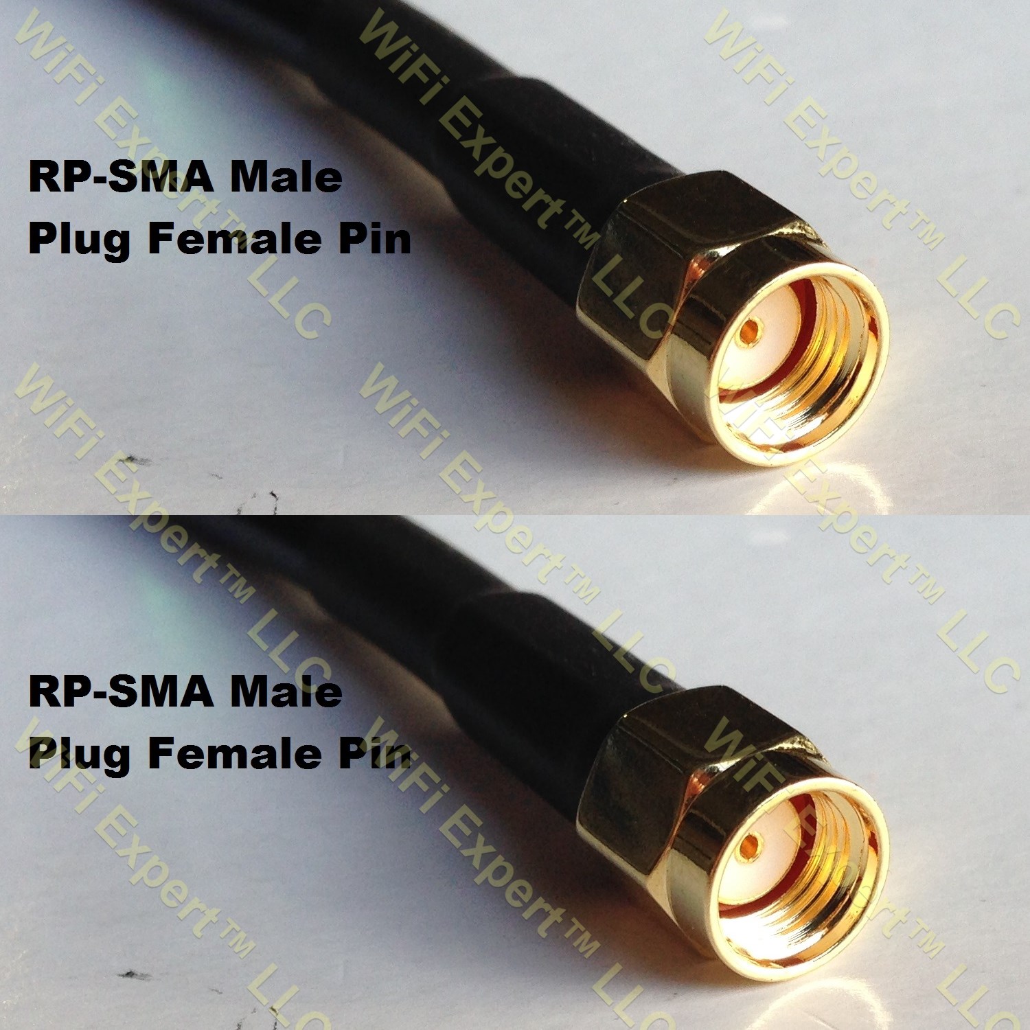 LMR400 RP-SMA MALE to RP-SMA MALE Coaxial RF Pigtail Cable