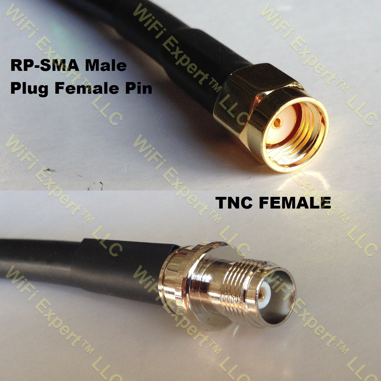 LMR400 RP-SMA MALE to TNC FEMALE Coaxial RF Pigtail Cable