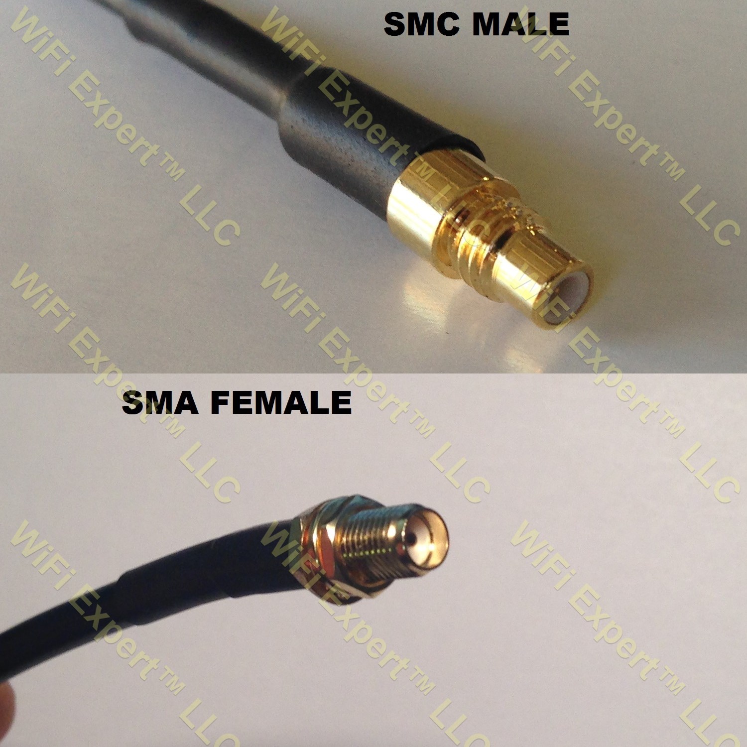 LMR100 SMC MALE to SMA FEMALE Coaxial RF Pigtail Cable